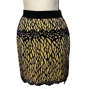 Robert Rodriguez Lace Overlay Mini Skirt